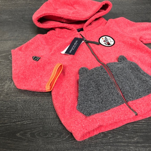 Baby hoodie polar vest - Picture 2 of 6